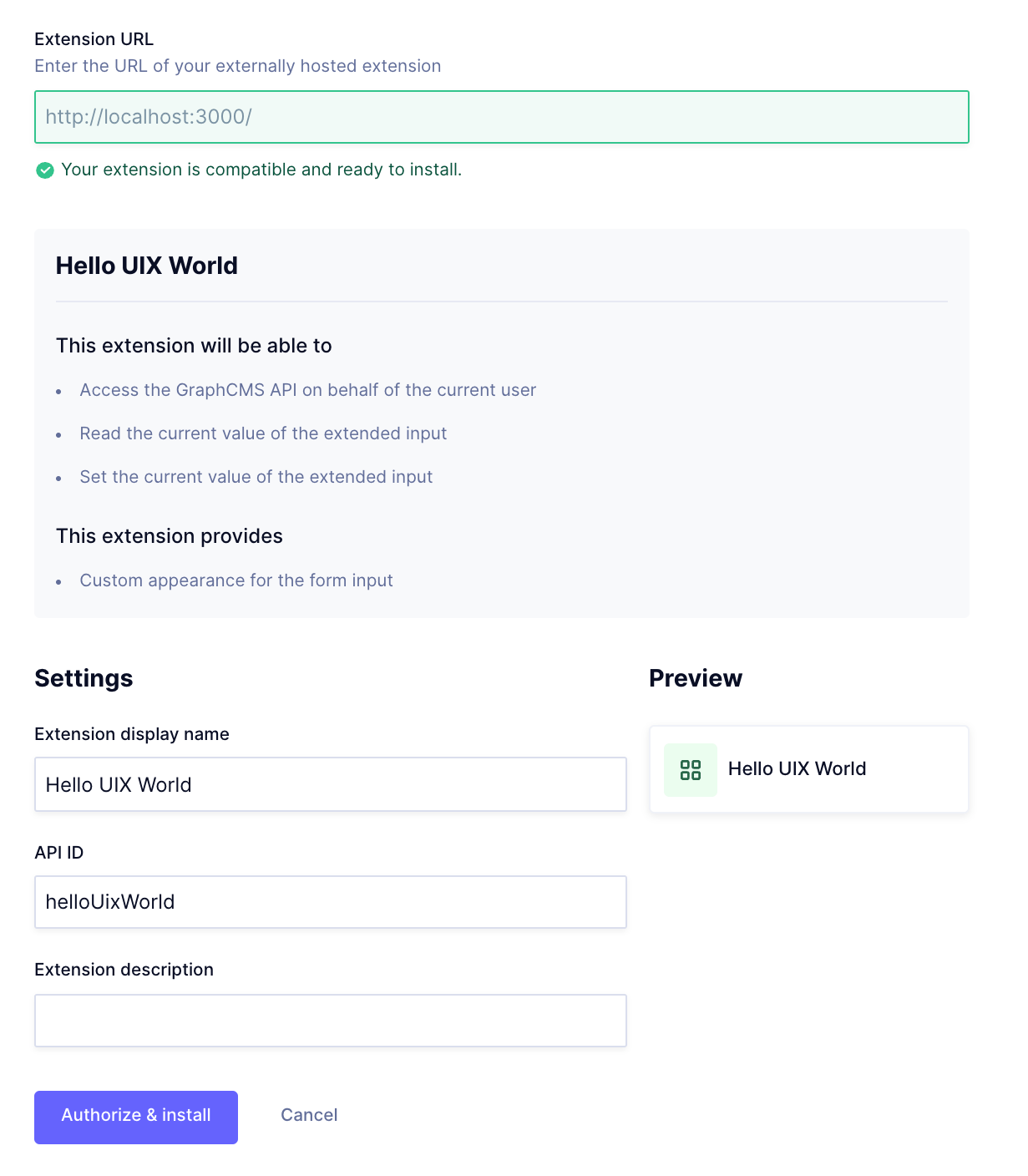 Access our sidebar extension quickstart Hygraph