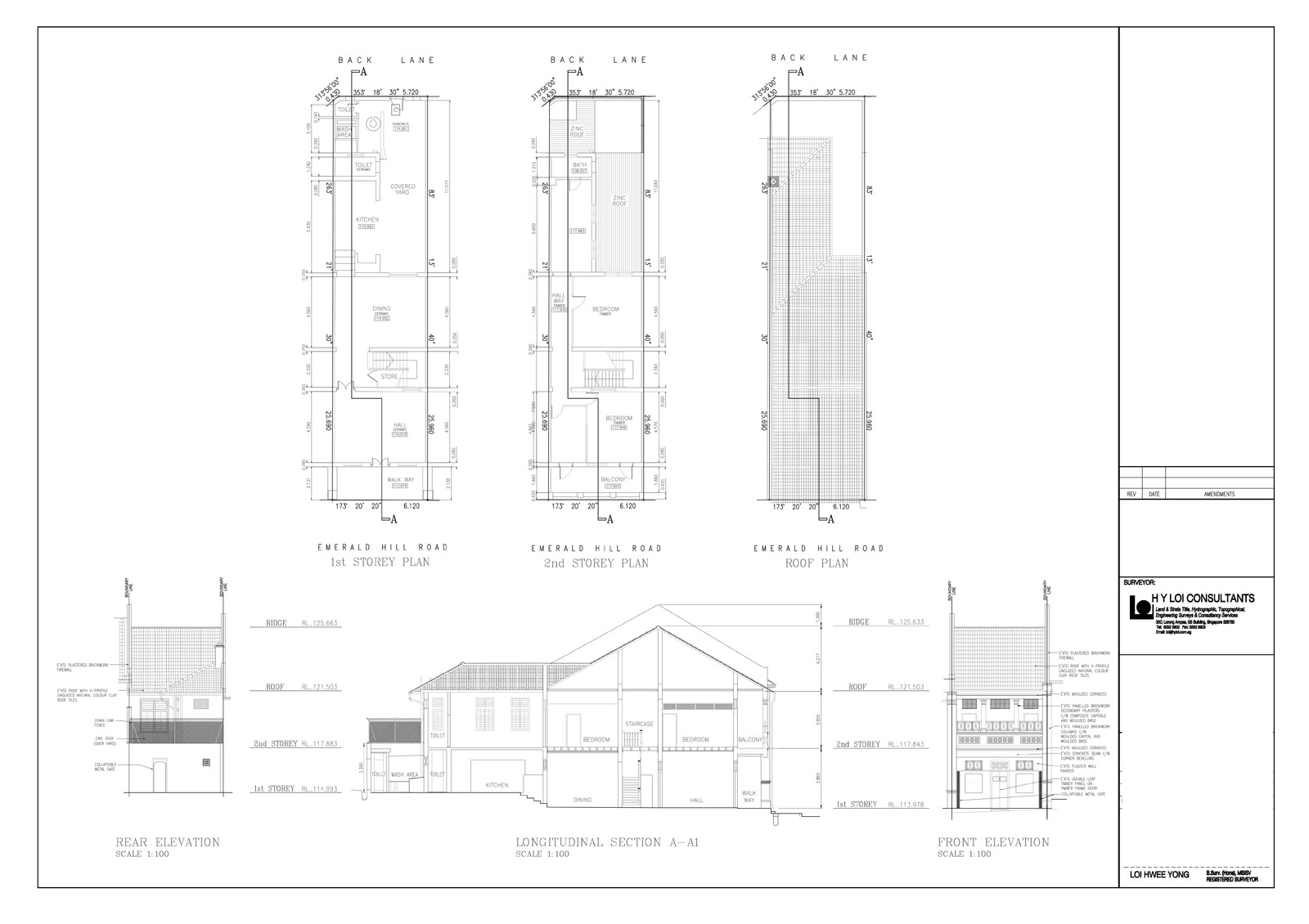 Measured Drawings H Y Loi Consultants