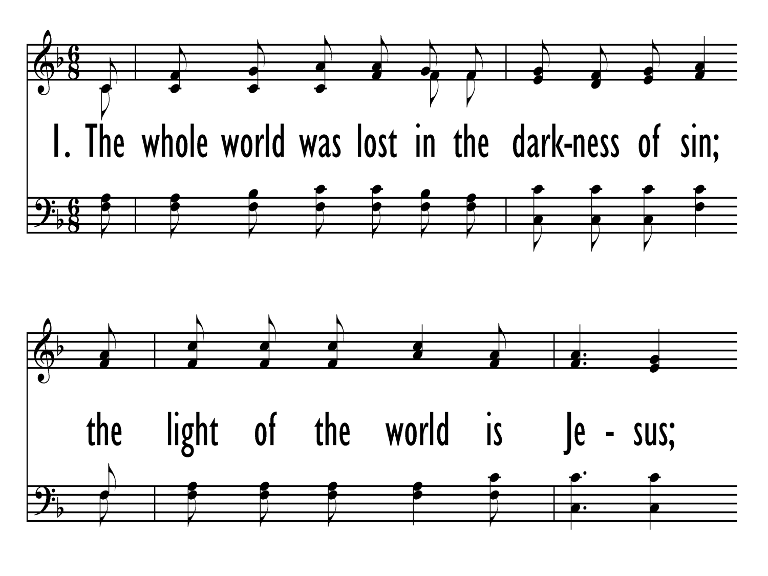 The Light of the World is Jesus