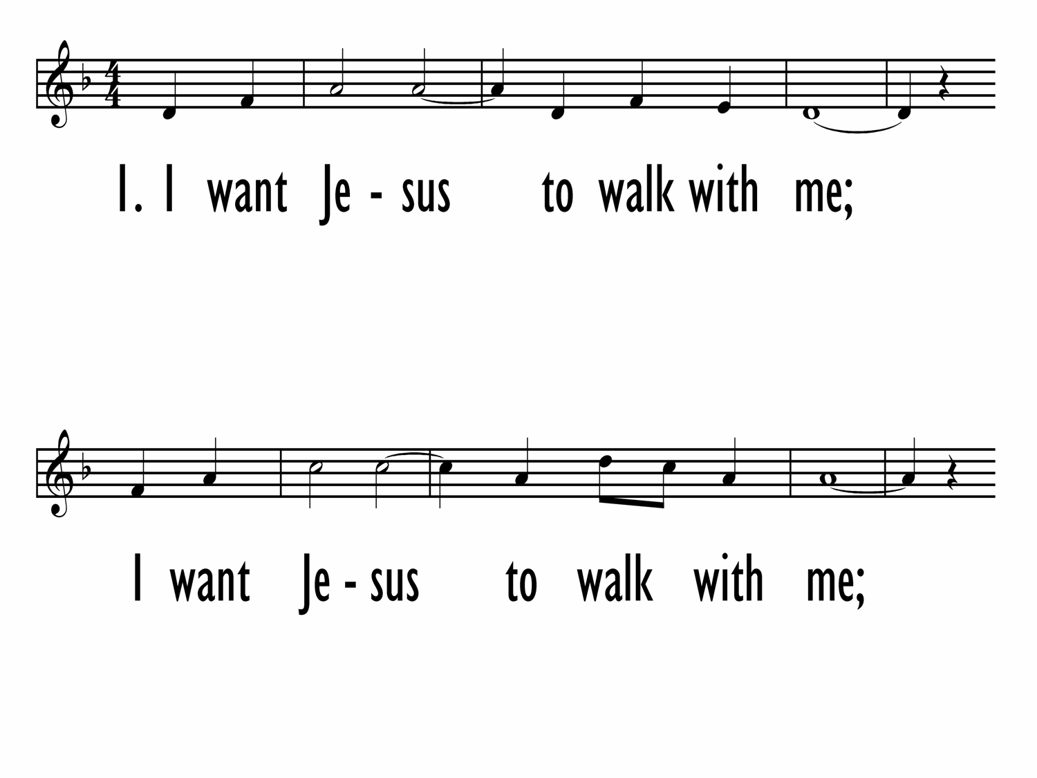 Jesus Walks With Me Lyrics