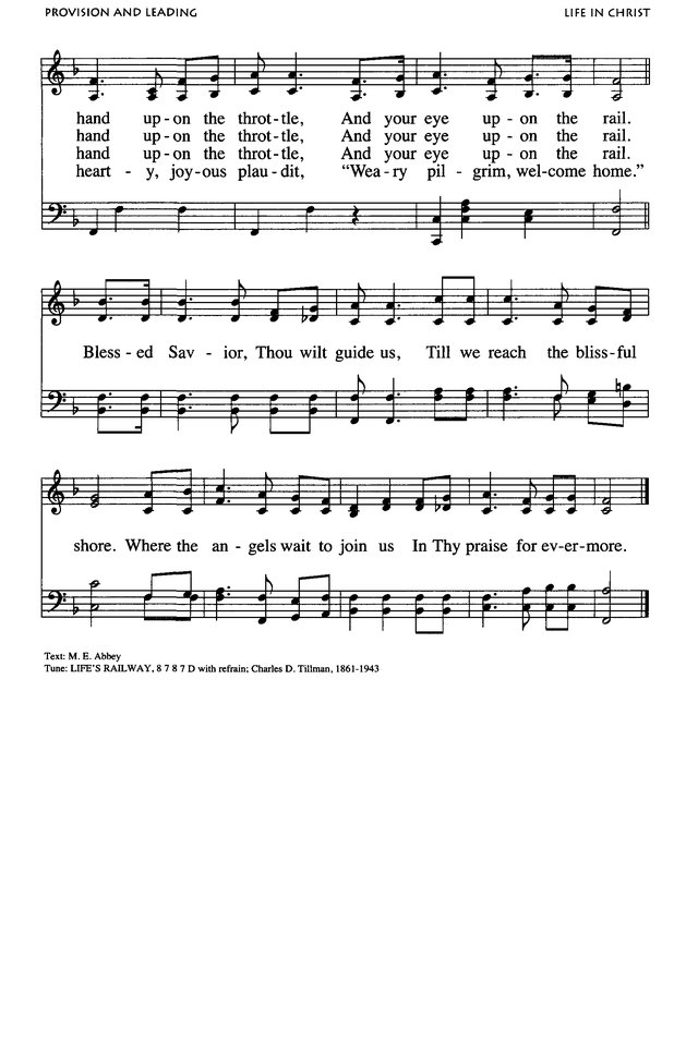 African American Heritage Hymnal 472. Life is like a mountain railroad