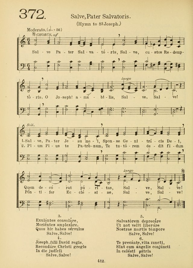 American Catholic Hymnal an extensive collection of hymns, Latin