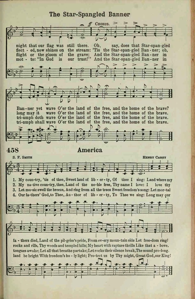 The Broadman Hymnal 457. Oh, say can you see by the dawn's early light