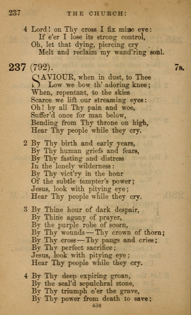 Book of Worship (Rev. ed.) 237. Saviour, when in dust, to Thee