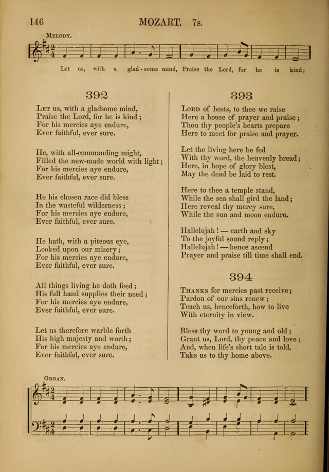 Church ChoralBook containing tunes and hymns for congregational