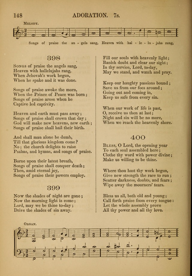 Church ChoralBook containing tunes and hymns for congregational singing, and adapted to choirs