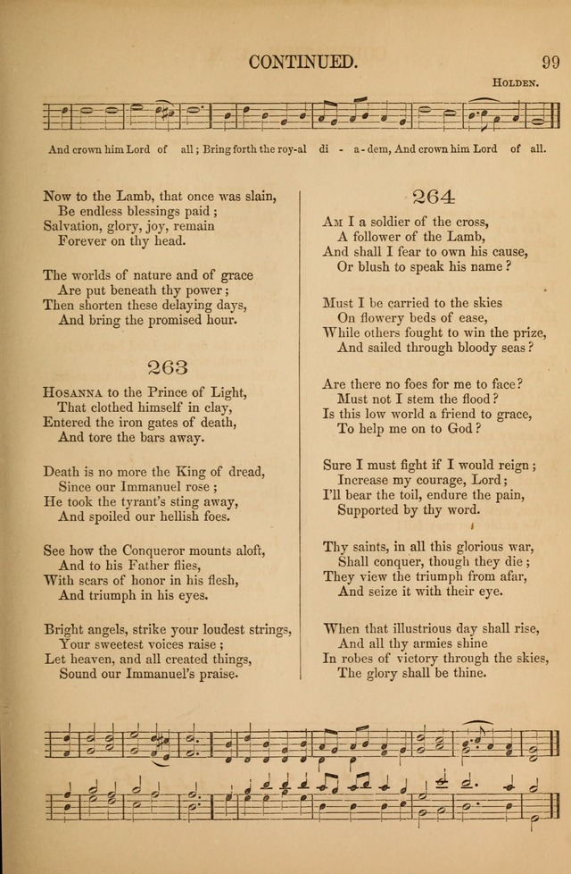 Church ChoralBook containing tunes and hymns for congregational singing, and adapted to choirs
