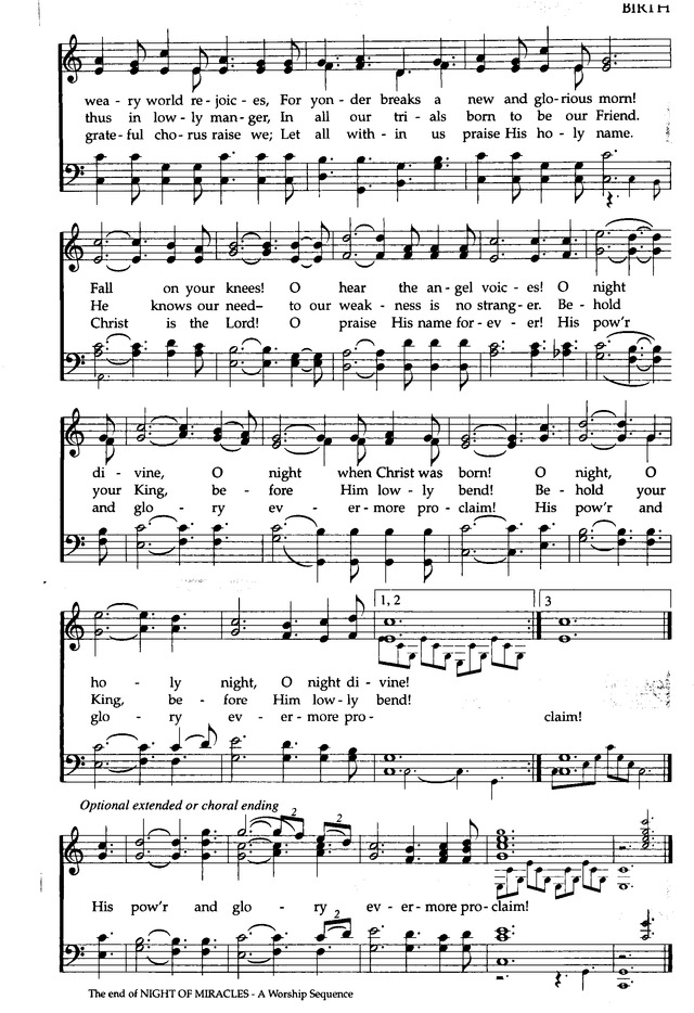 The Celebration Hymnal songs and hymns for worship 285. O holy night