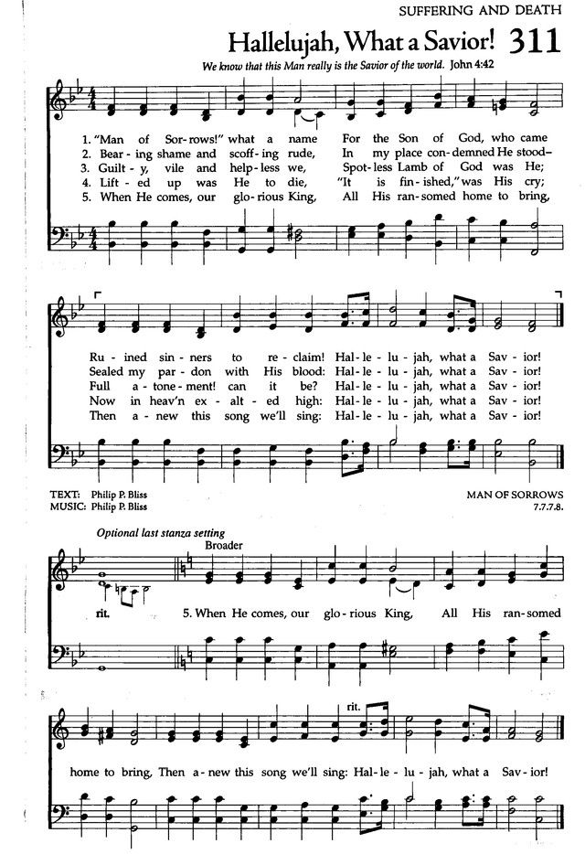 The Celebration Hymnal songs and hymns for worship 311. "Man of