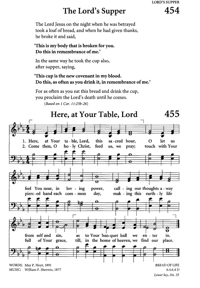 Up To Date Table Of The Lord Lyrics You Must Look