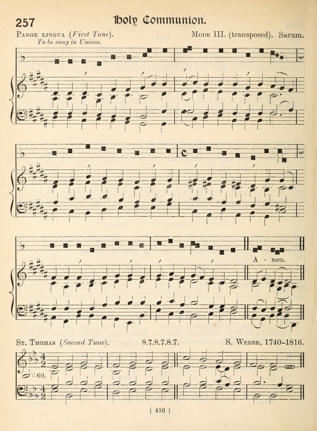 Church Hymns with tunes (New ed.) 257b. Therefore we, before him
