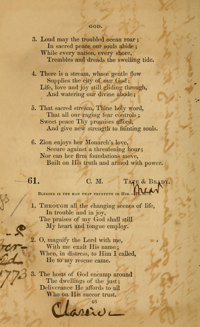 The Congregational Hymn Book for the service of the sanctuary 61