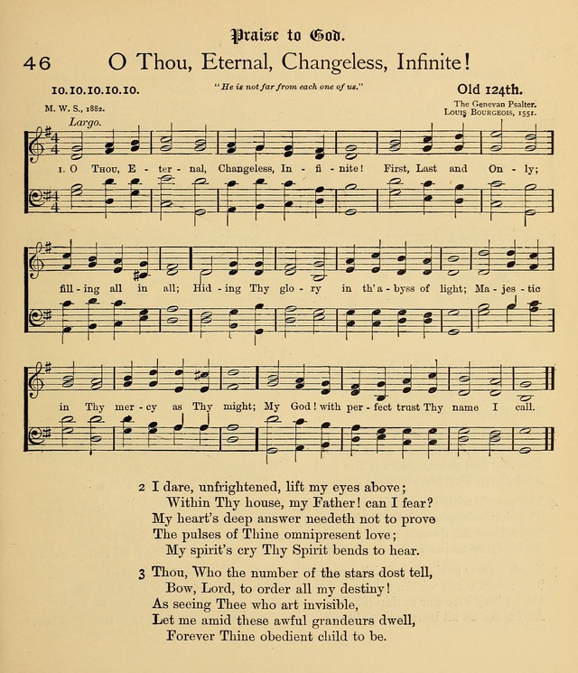 College Hymnal a selection of Christian praisesongs for the uses of