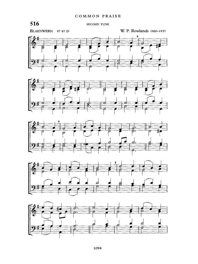 Common Praise A new edition of Hymns Ancient and Modern 516b. Love