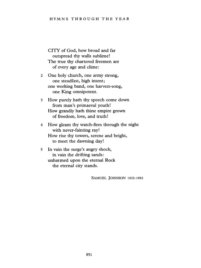 Common Praise A new edition of Hymns Ancient and Modern 400. City of