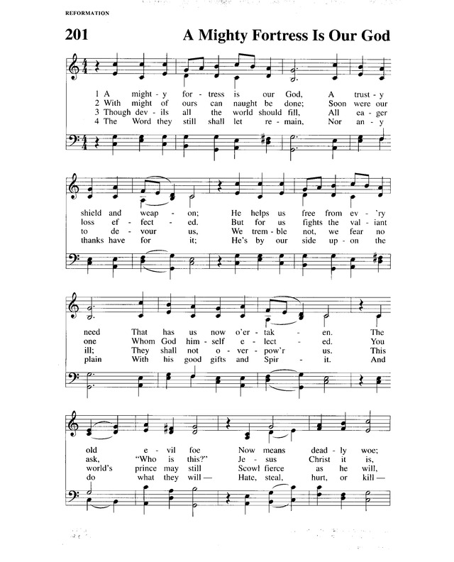Christmas At Luther 2024 Mighty Fortress Lyrics Christian Worship a Lutheran hymnal 201. A mighty fortress is our God