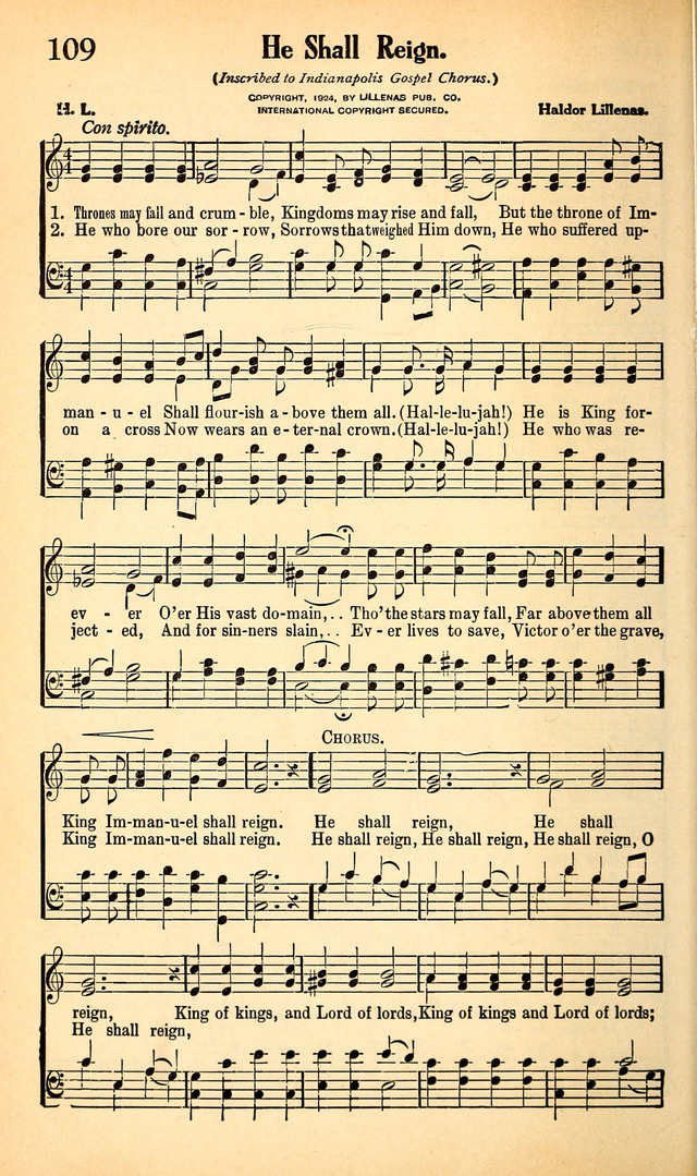 Full Gospel Songs 109. Thrones may fall and crumble