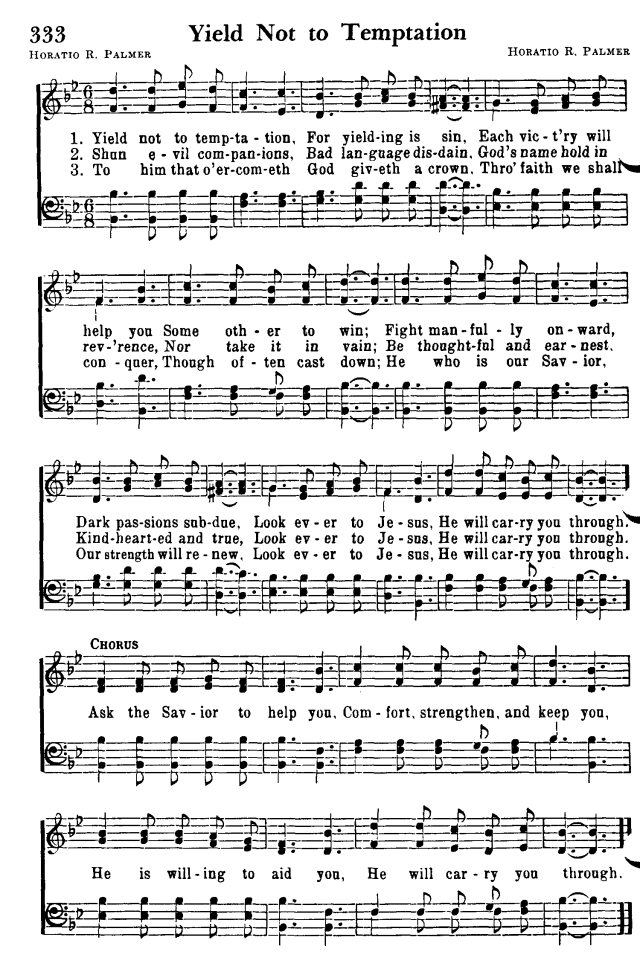 Favorite Hymns of Praise 334. I saw One hanging on a tree