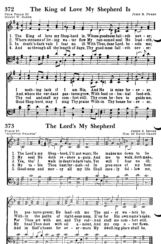 Favorite Hymns of Praise 374. The Lord is my Shepherd, no