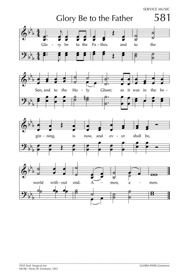 GLORIA PATRI (Greatorex)