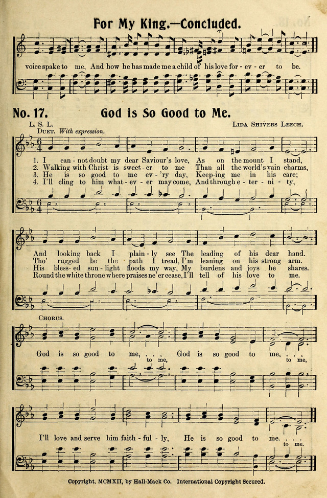 God is So Good to Me