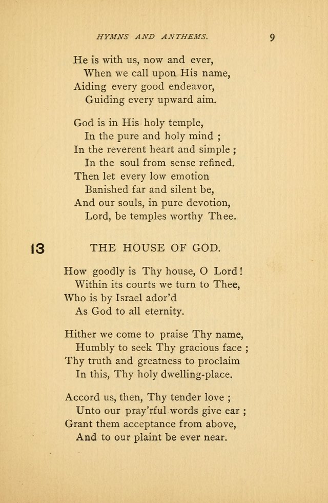 How goodly is thy house, O Lord