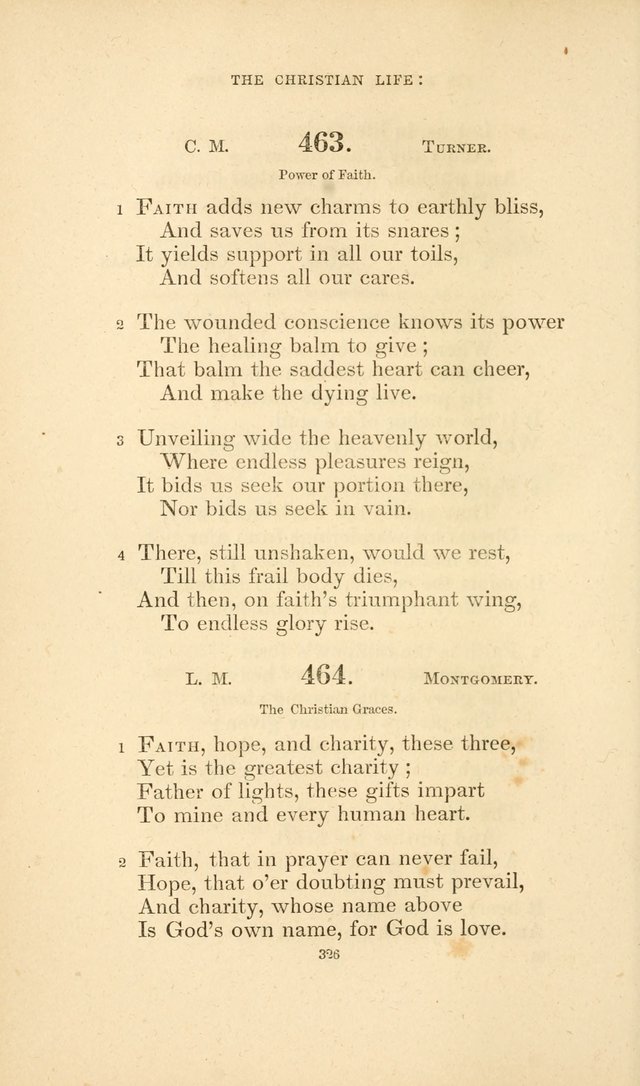 Hymn Book for Christian Worship 464. Faith, hope, and charity, these