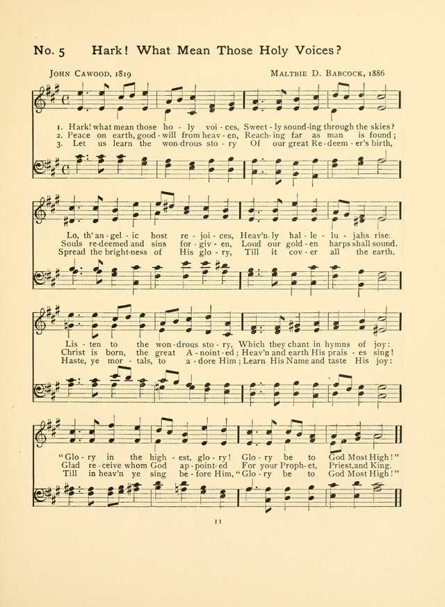 Hymns and Carols 5. Hark! what mean those holy voices