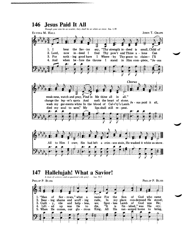 Hymns of Faith 147. "Man of Sorrows," what a name