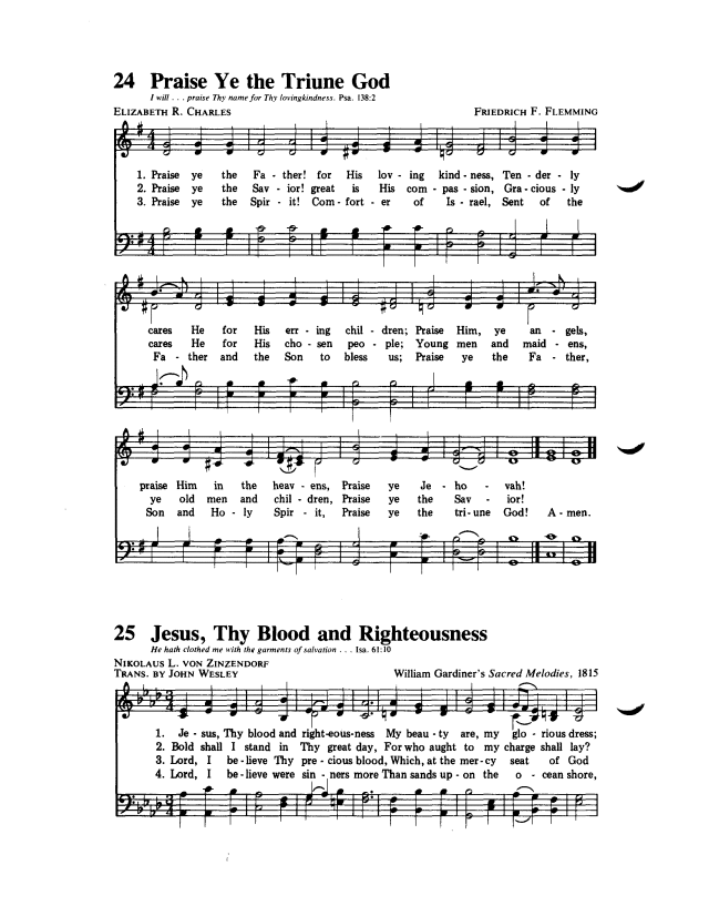 Hymns of Faith 25. Jesus, Thy blood and righteousness