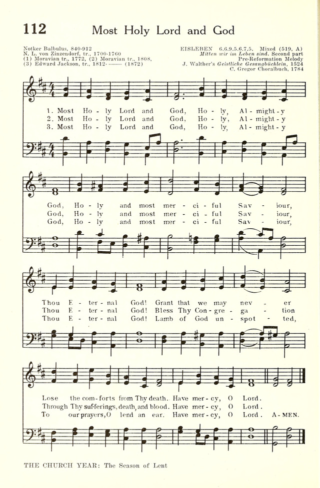 Most holy Lord and God, Holy, Almighty God