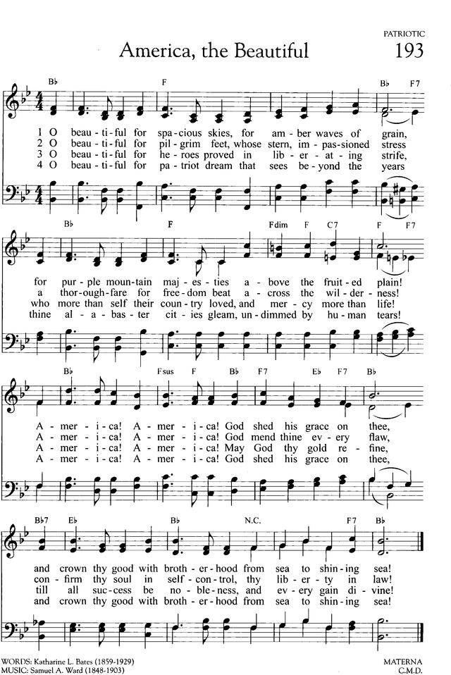 America the Beautiful | Hymnary.org