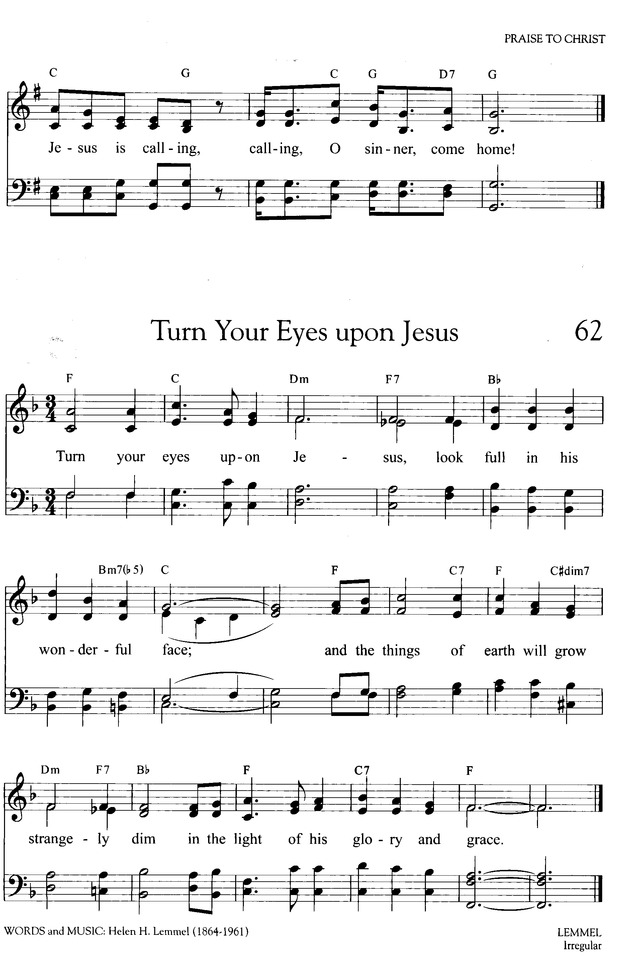 Turn Your Eyes Upon Jesus