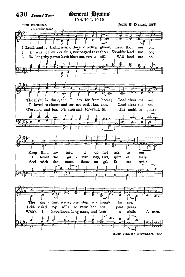 The Hymnal of the Protestant Episcopal Church in the United States of America 1940 430b. Lead