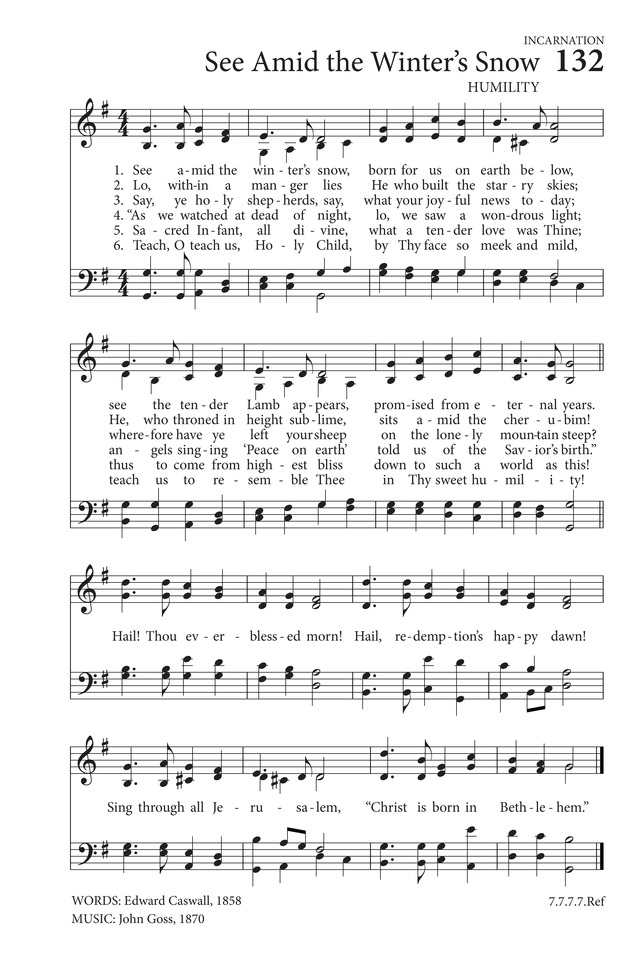 See Amid the Winter's Snow