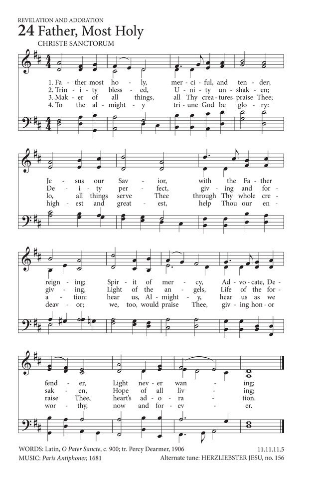 Hymns to the Living God 24. Father most holy, merciful, and tender