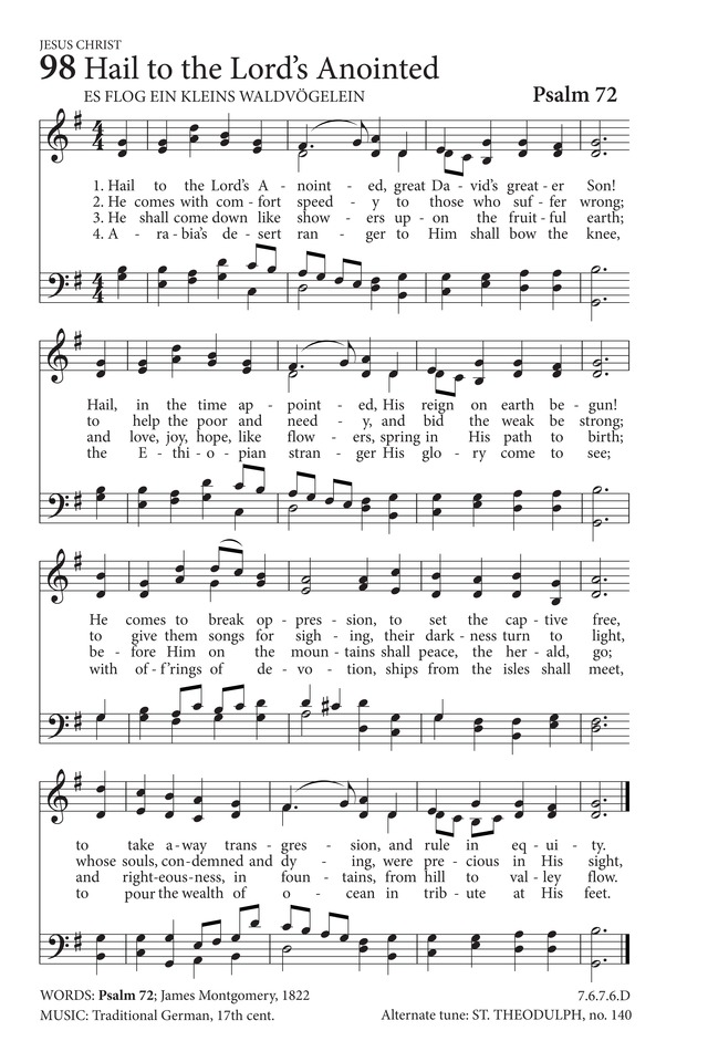 Hail to the Lord's Anointed