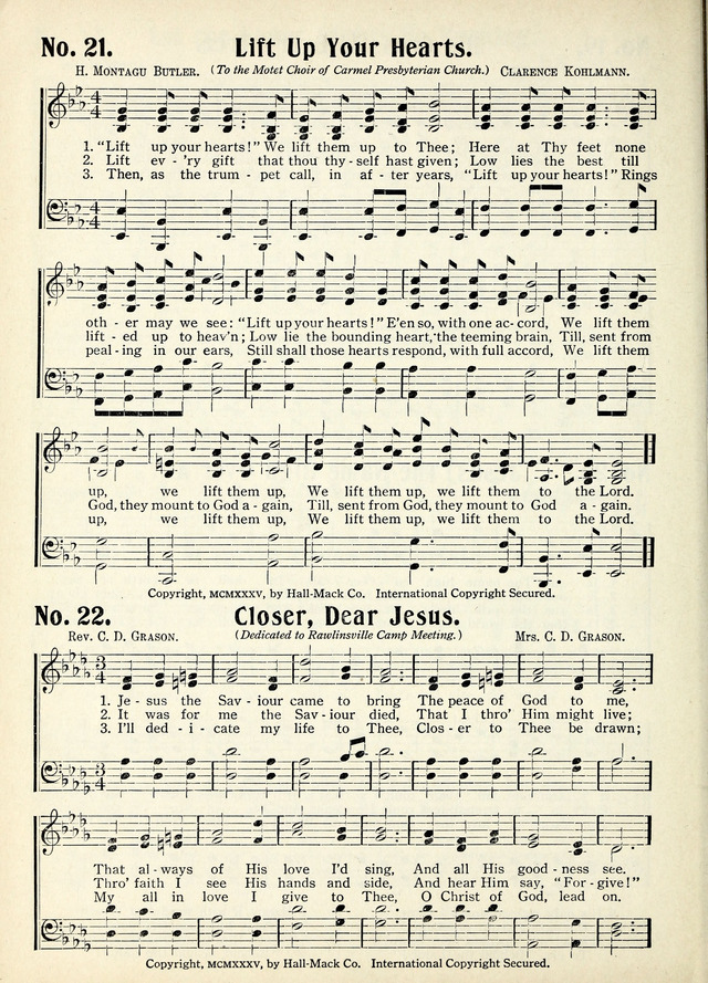 Hymns We Love 21. “Lift up your hearts!” We lift them, Lord, to Thee