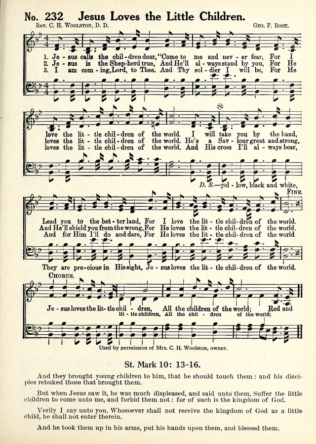 Hymns We Love 232. Jesus calls the children dear