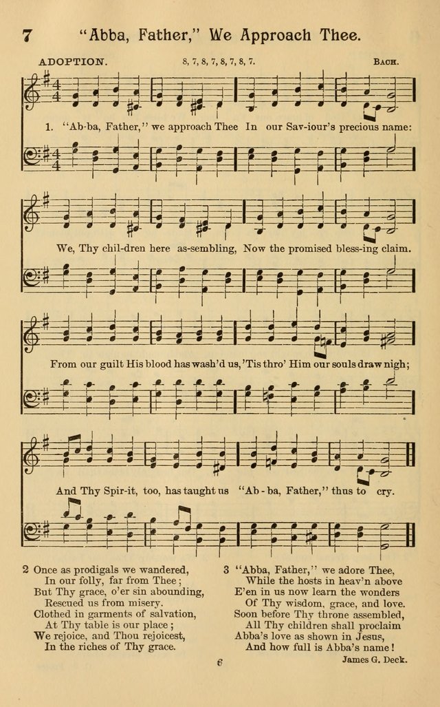 Abba, Father, we approach Thee