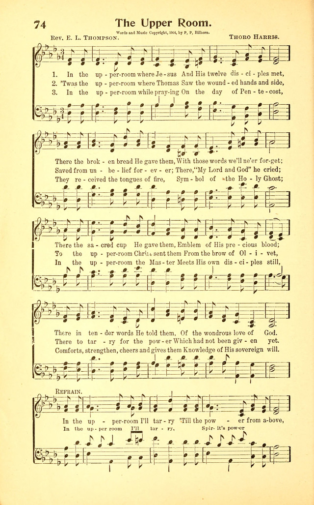 [In the upper room where Jesus]