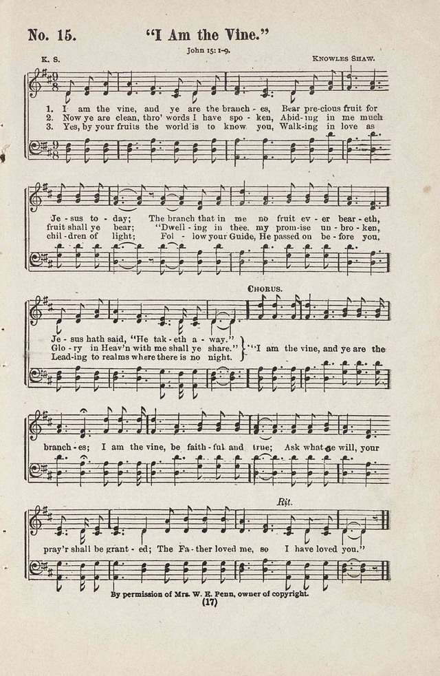 I am the vine, and ye are the branches