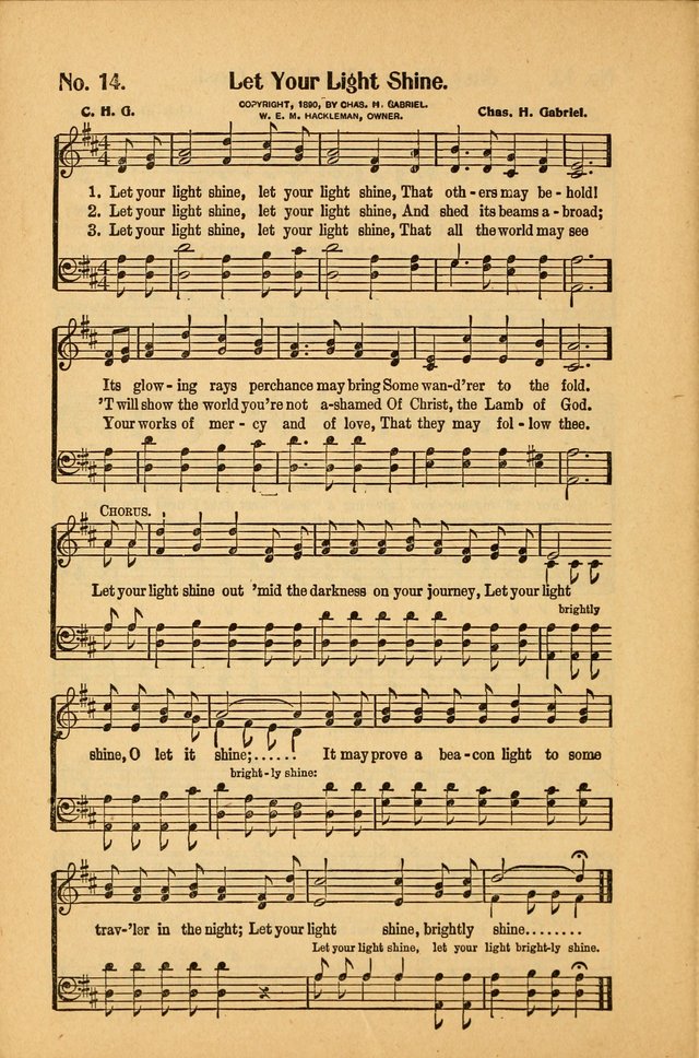 Let your light shine, let your light shine