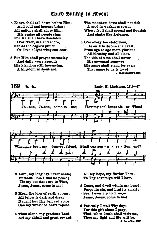 The Lutheran Hymnary 169. Jesus, Jesus, come to me