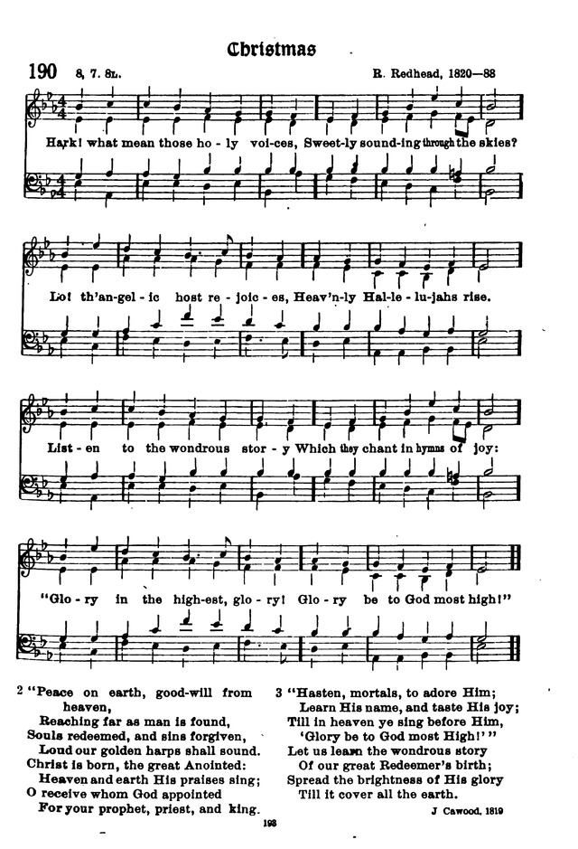 The Lutheran Hymnary 190. Hark, what mean those holy voices