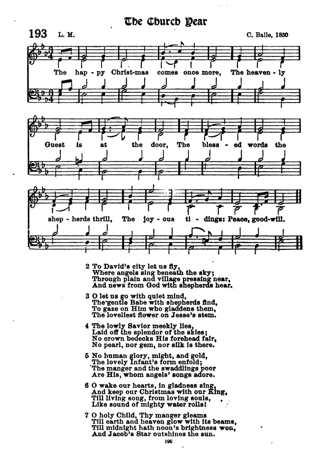 The Happy Christmas Comes Once More The Lutheran Hymnary 193. The happy Christmas comes once more