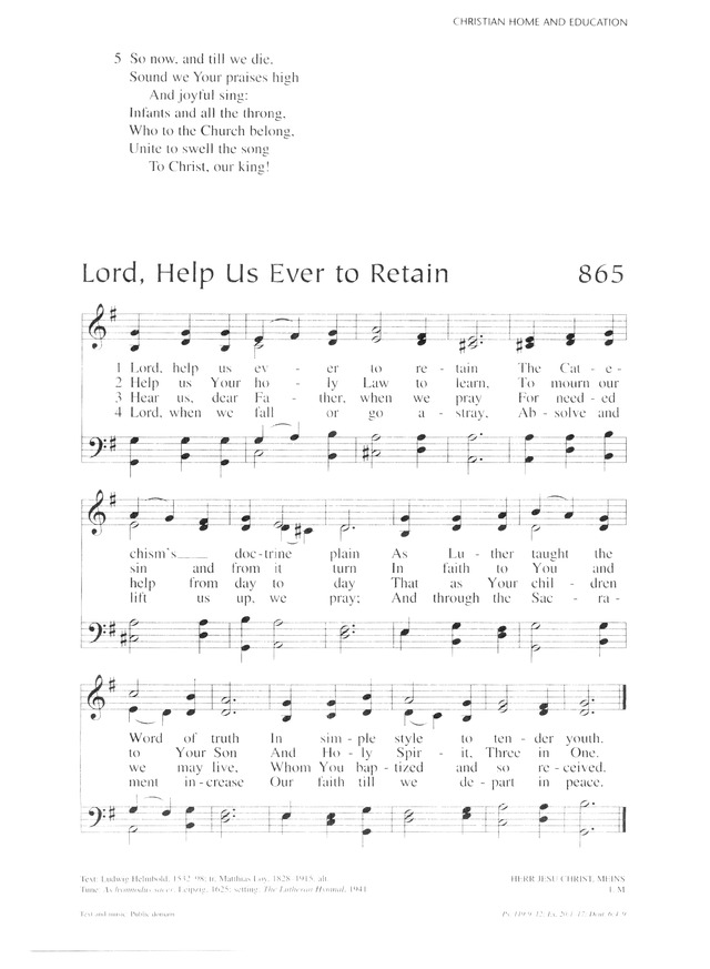 Lutheran Service Book 864. Shepherd of tender youth