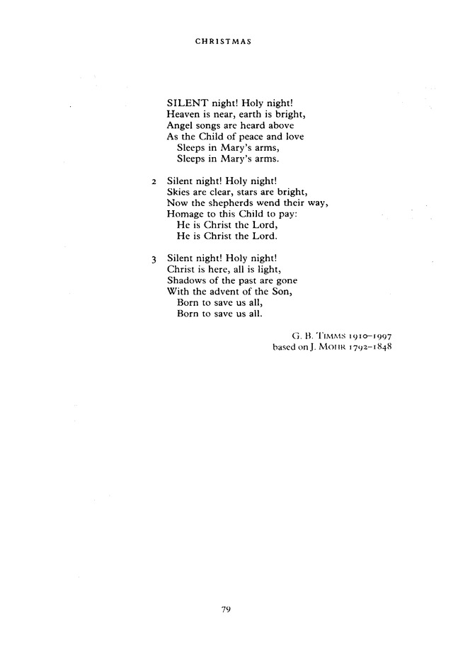 The New English Hymnal 35. Silent night! Holy night!