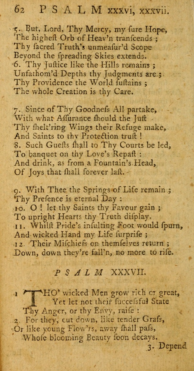 A New Version of the Psalms of David fitted to the Tunes used in