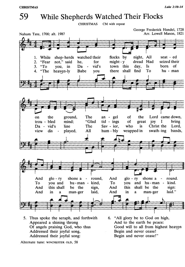 The Presbyterian Hymnal hymns, psalms, and spiritual songs 59. While